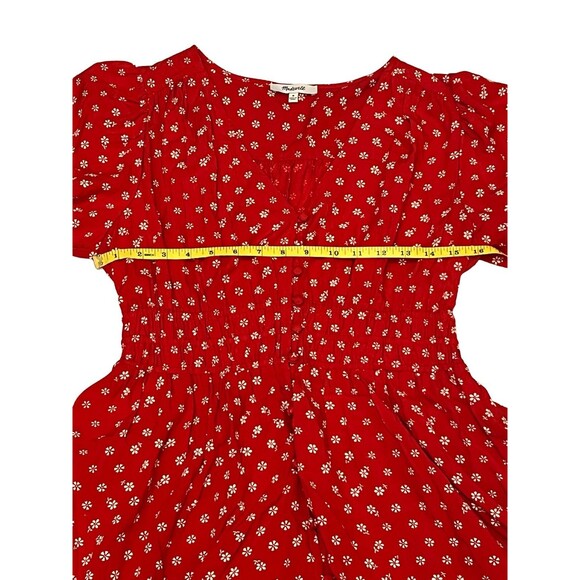 Madewell Floral Sophia Mini Dress in Size M Cottagecore Prairiecore - Picture 8 of 8